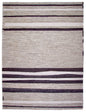 Modern Silk Striped Gabbeh (9'01"x11'11") natural/brown