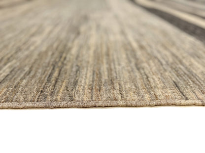 Modern Striped Gabbeh (8'02"x9'11") undyed/natural