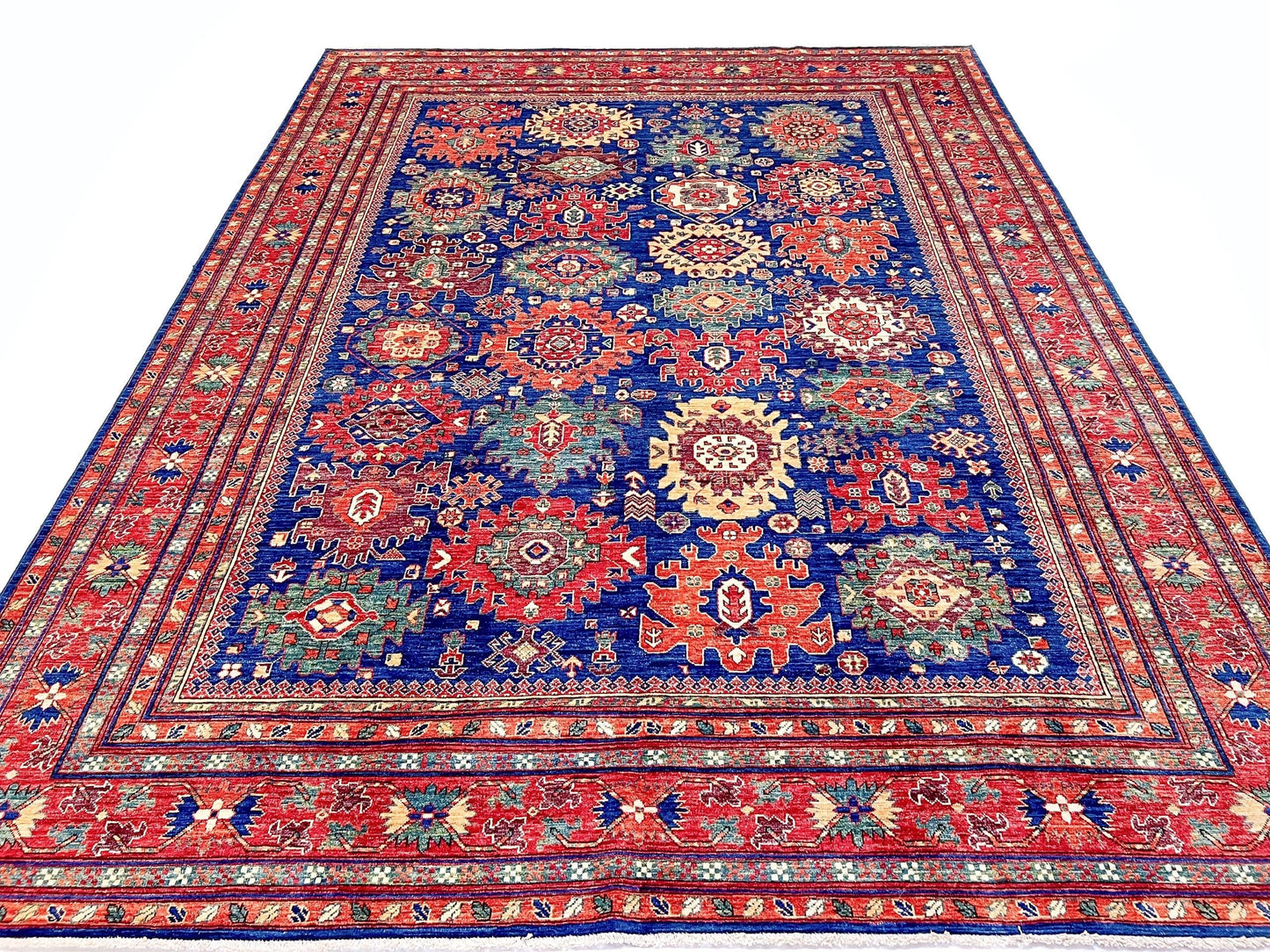 Afghan Aryana (8'10"x11'08") blue/red