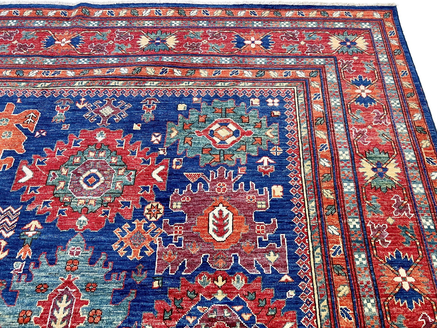 Afghan Aryana (8'10"x11'08") blue/red