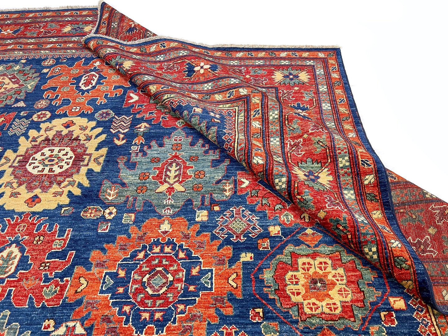 Afghan Aryana (8'10"x11'08") blue/red
