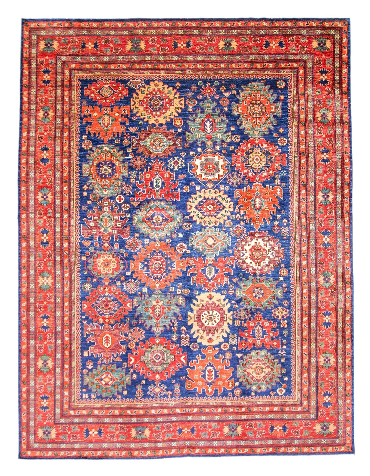 Afghan Aryana (8'10"x11'08") blue/red