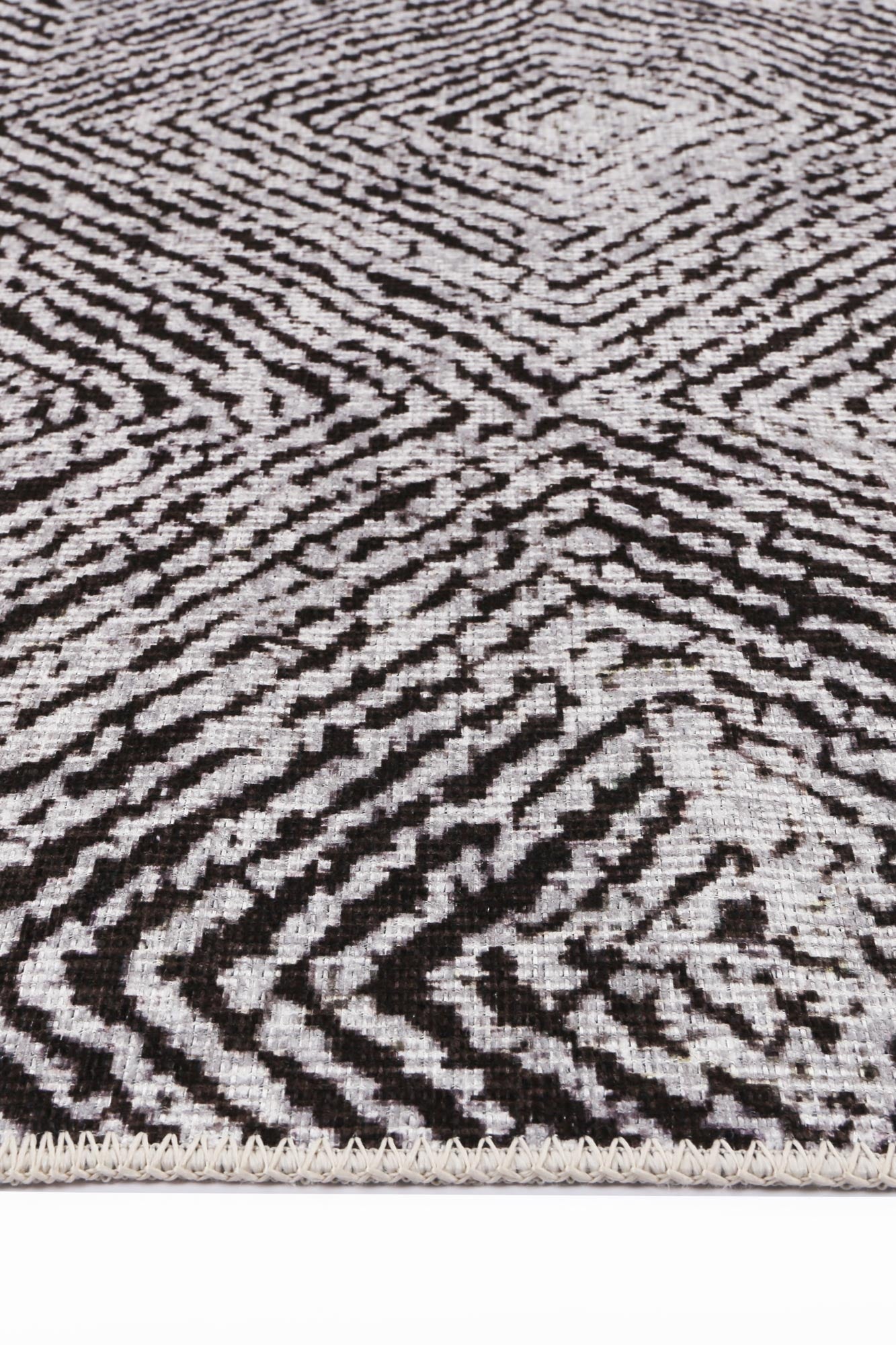 Contemporary Lauro in Grey : Round Rug