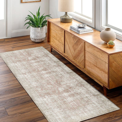Vintage Adeline Modern in Beige : Runner Rug