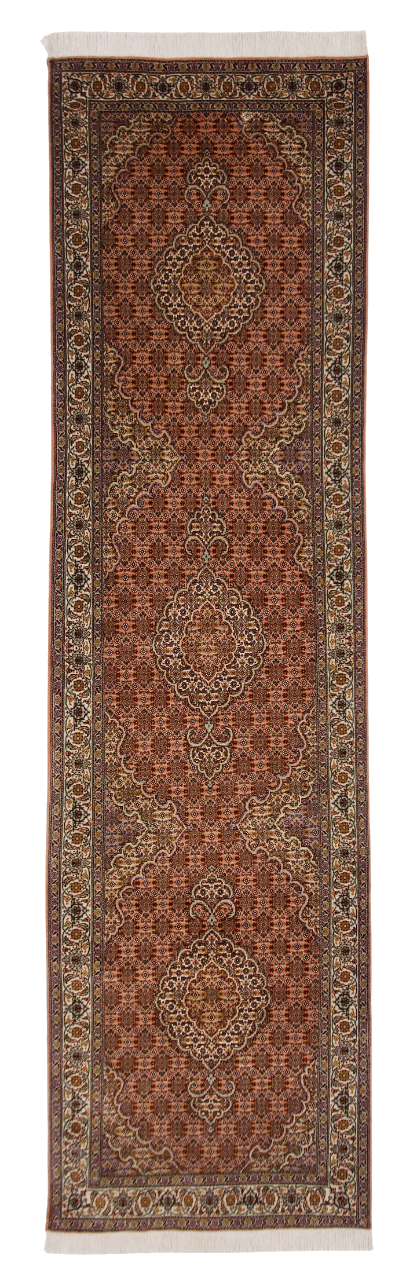 Persian Tabriz (2'09"x10'02") peach/ivory
