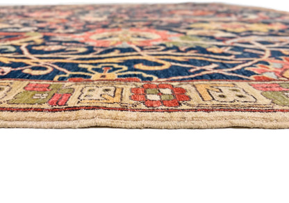 Afghan-made Bird of Paradise (9'03"x12'00") indigo