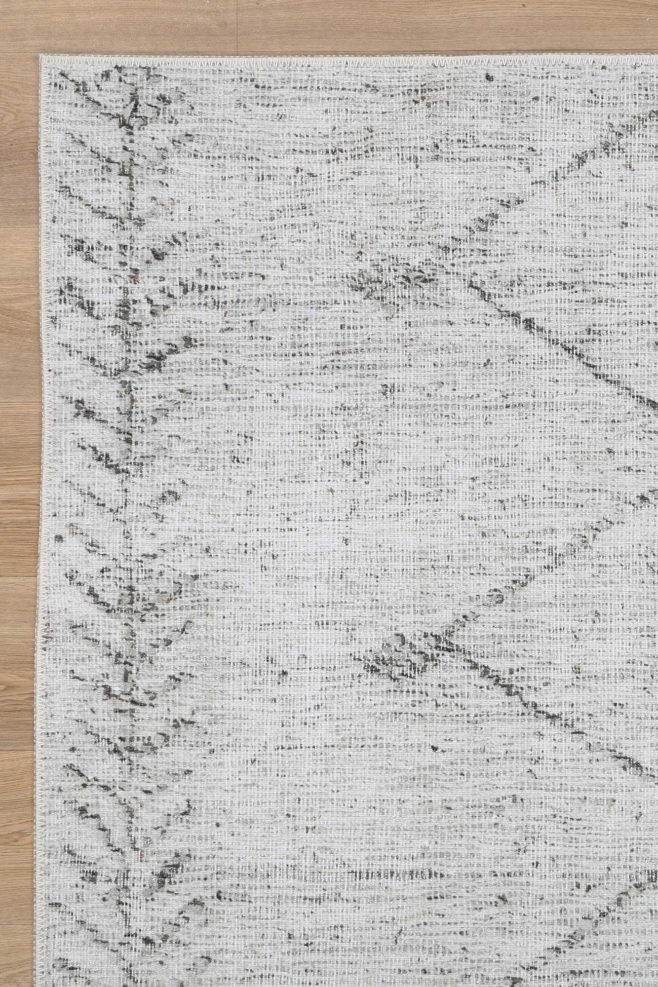 Wild Congo Distressed Look in Grey : Runner Rug