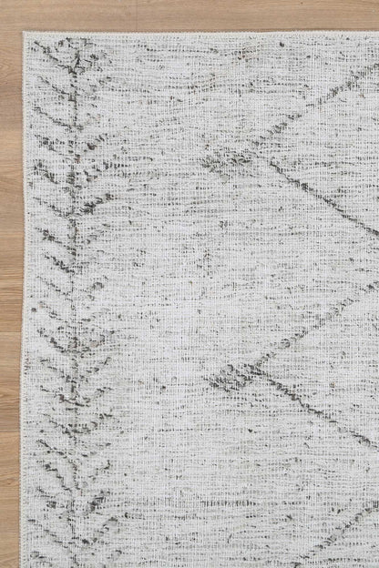 Wild Congo Distressed Look in Grey : Runner Rug