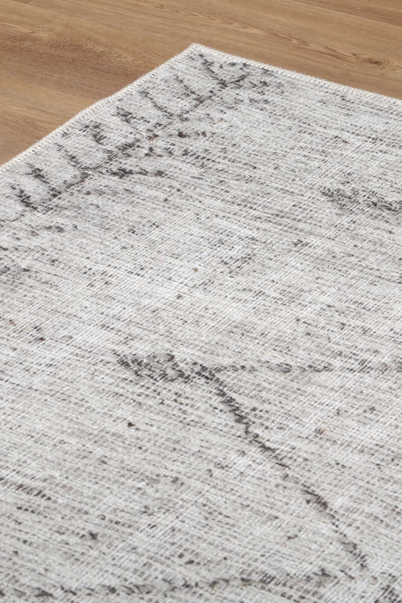 Wild Congo Distressed Look in Grey : Runner Rug