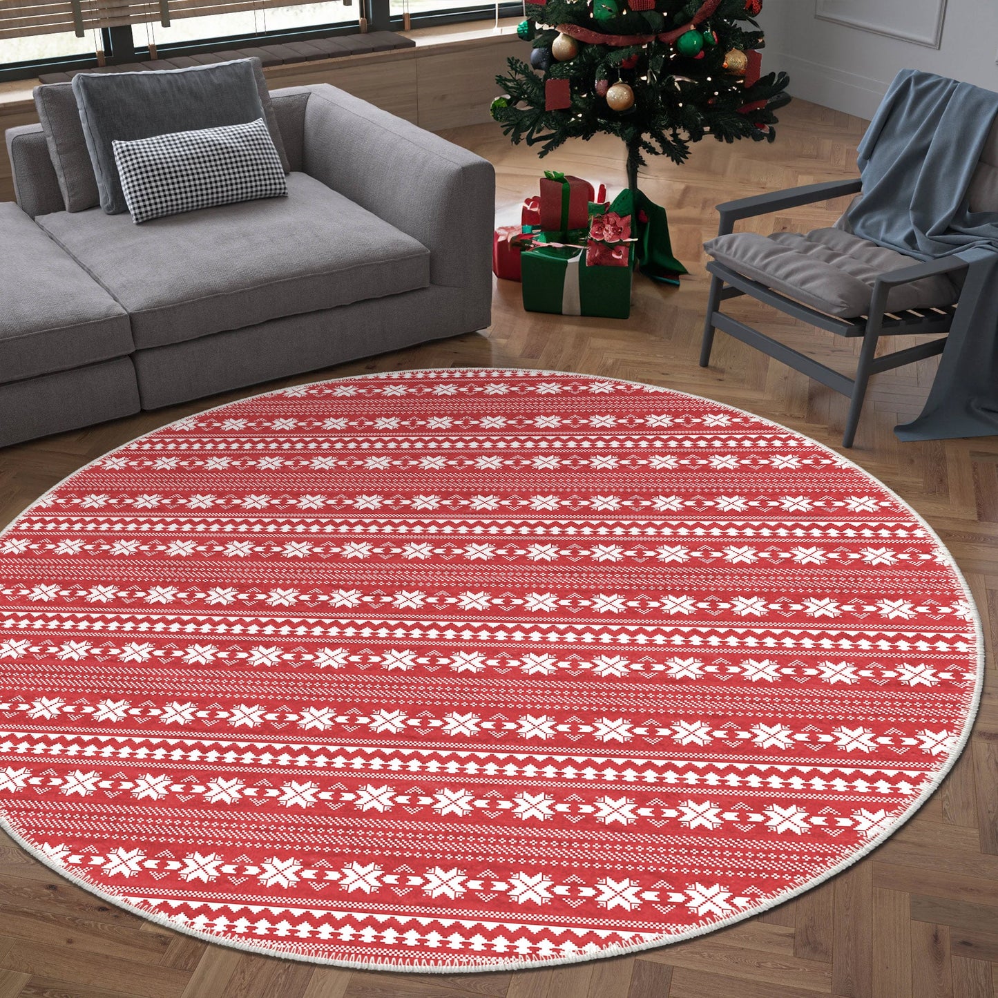 Lavender Christmas Rug