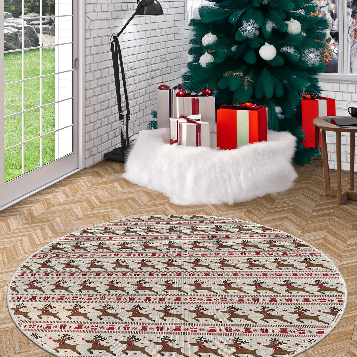 Forsythia Christmas Rug