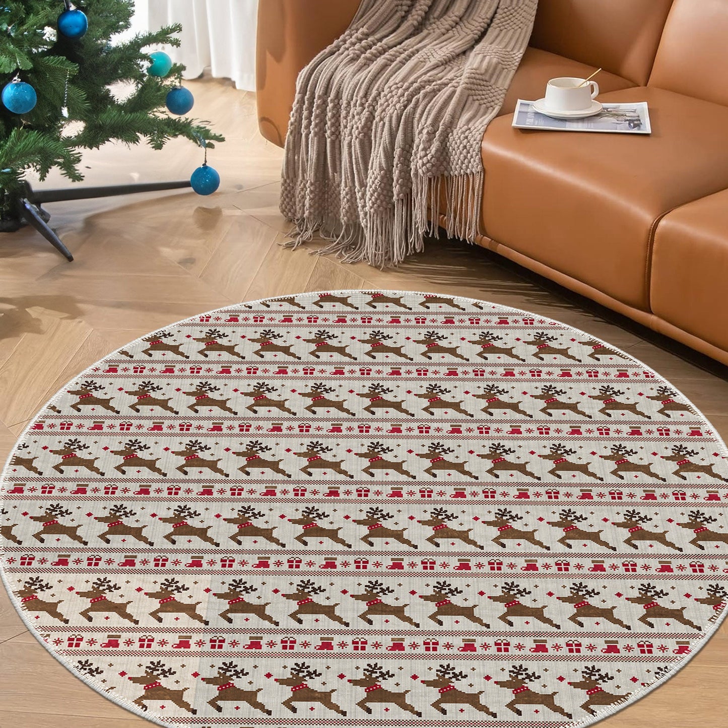 Forsythia Christmas Rug