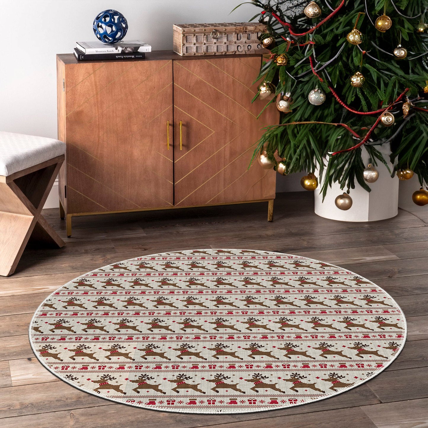 Forsythia Christmas Rug