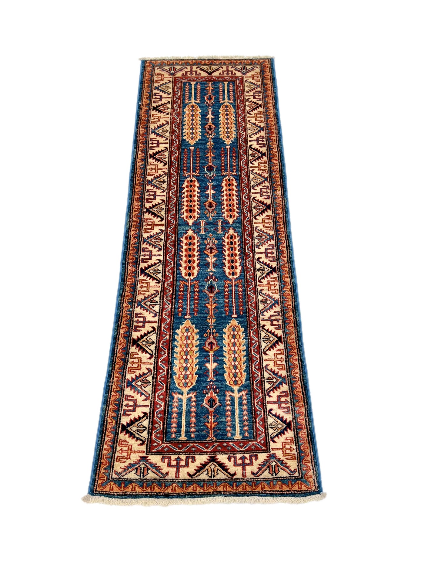 Super Kazak (2x6) blue/ivory