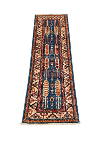 Super Kazak (2x6) blue/ivory
