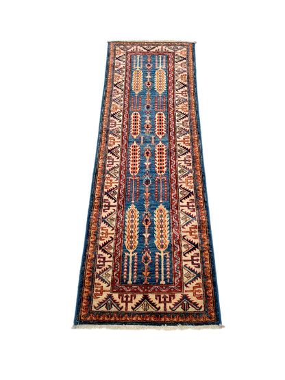 Super Kazak (2x6) blue/ivory