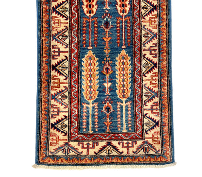Super Kazak (2x6) blue/ivory
