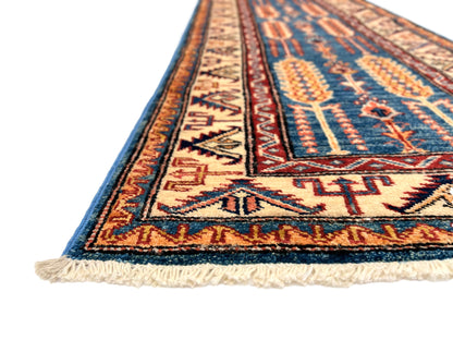 Super Kazak (2x6) blue/ivory