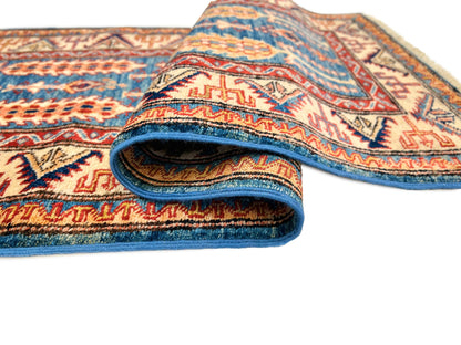 Super Kazak (2x6) blue/ivory