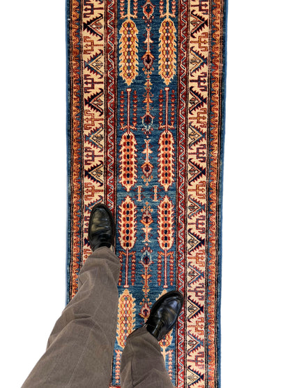 Super Kazak (2x6) blue/ivory