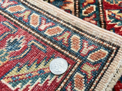 Super Kazak (1'11"x3'00") adobe/red