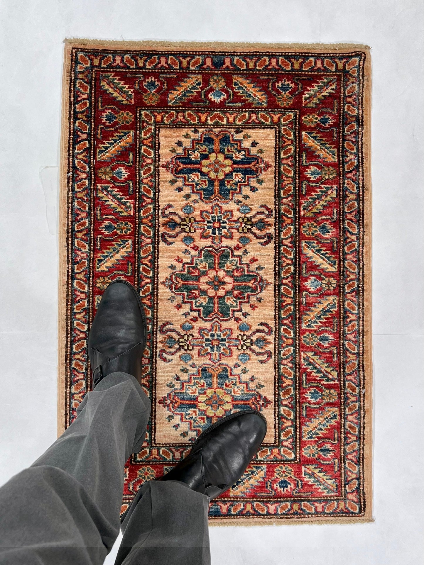 Super Kazak (1'11"x3'00") adobe/red