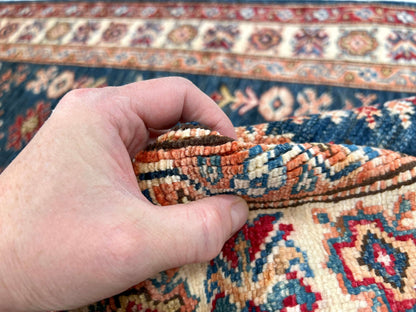 Super Kazak (2'08"x3'10") blue/ivory