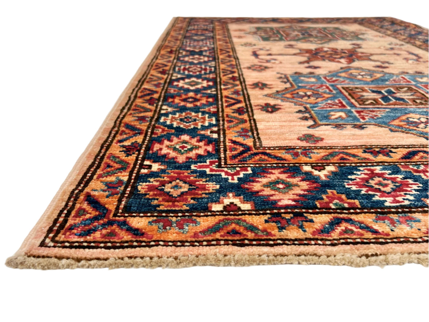 Super Kazak (2'10"x4'00") adobe/navy