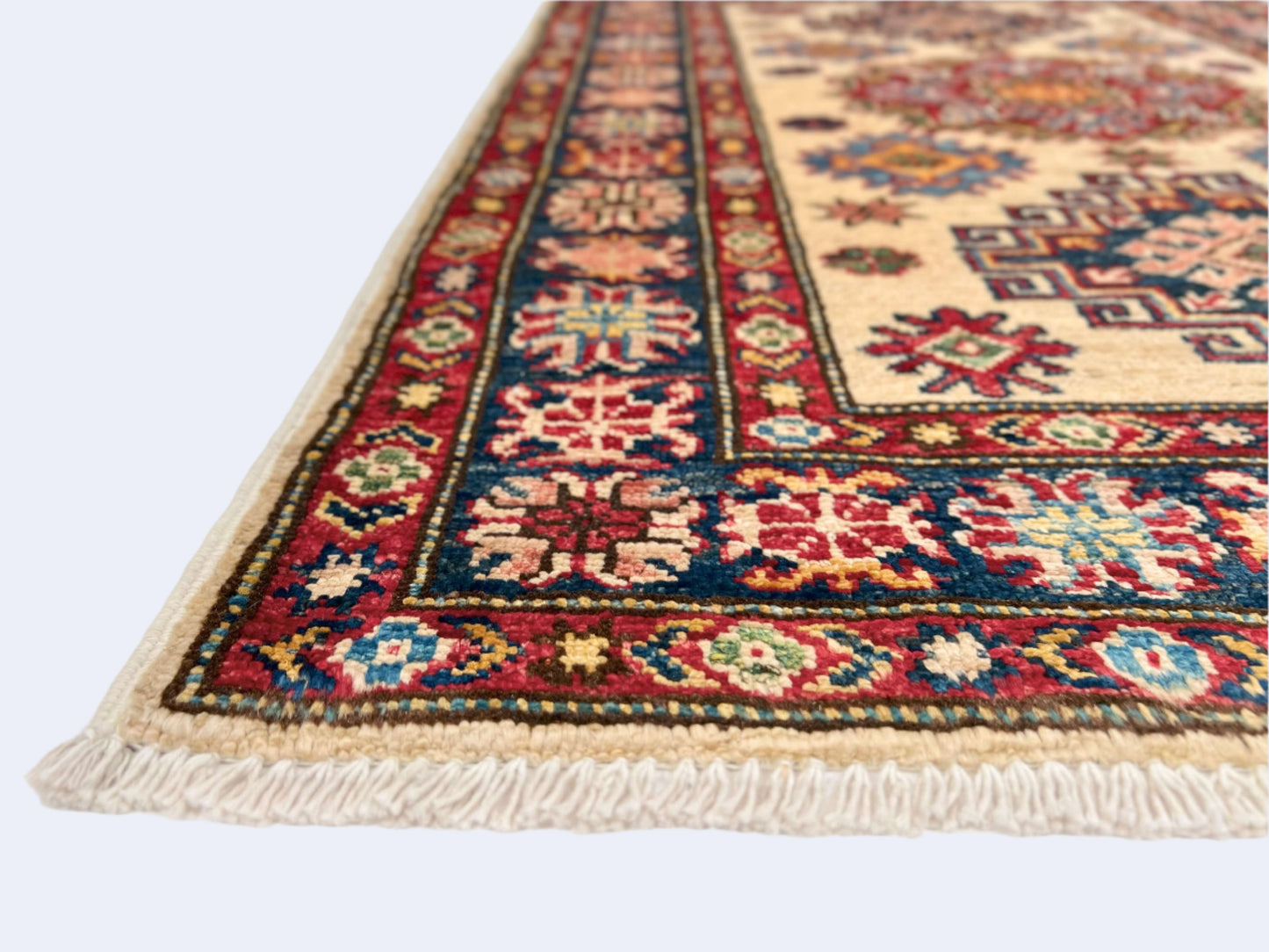 Super Kazak (2'08"x3'11") ivory/navy