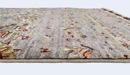 Afghan Gabbeh (2'00"x2'07") light gray