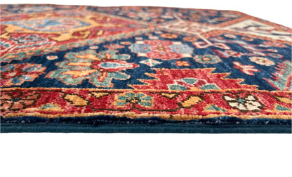Afghan Qashqai (2'08"x3'10") blue/red