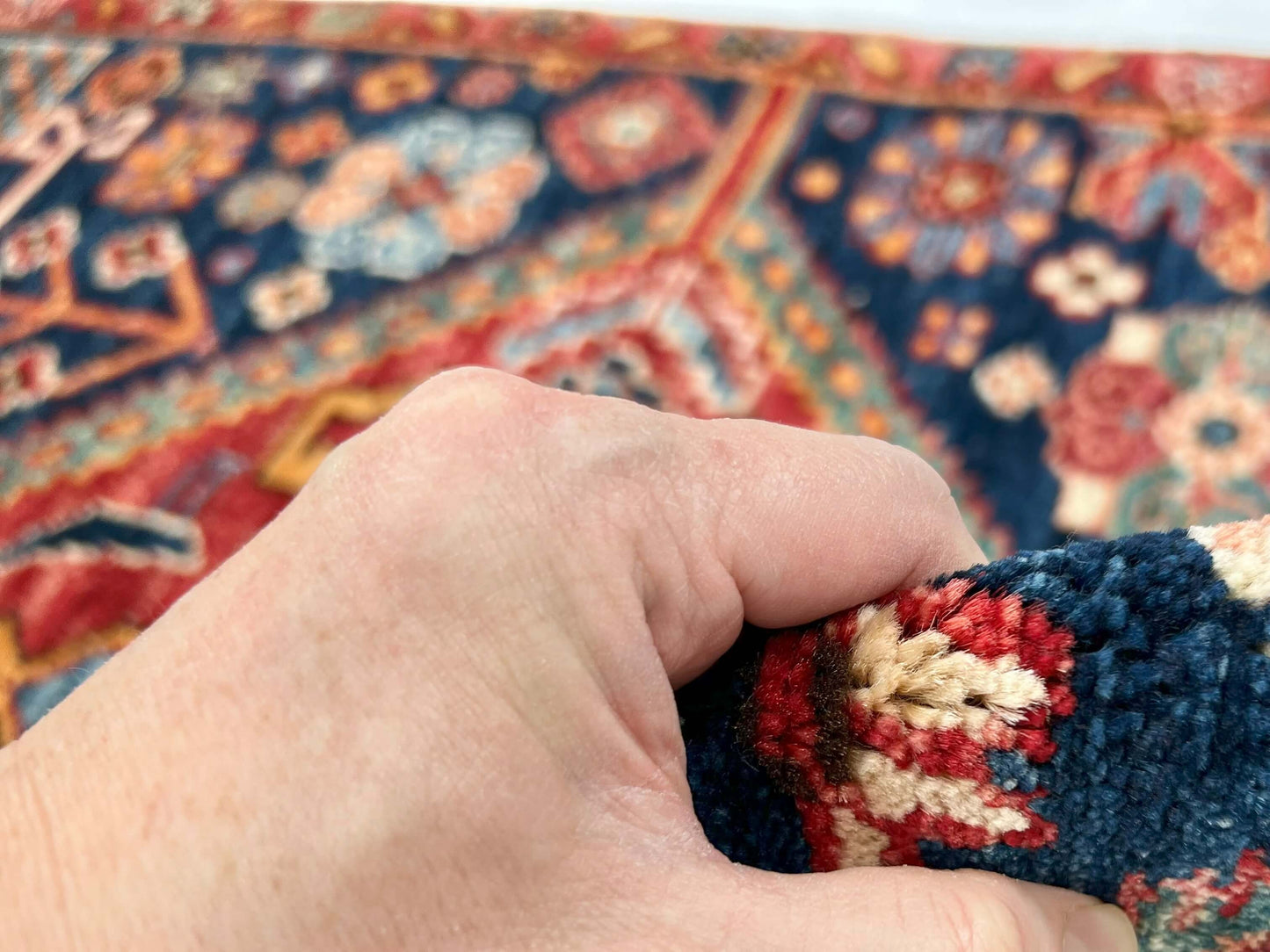 Afghan Qashqai (2'08"x3'10") blue/red