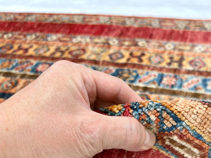 Afghan Shawl (2'09"x4'03") red/multicolor