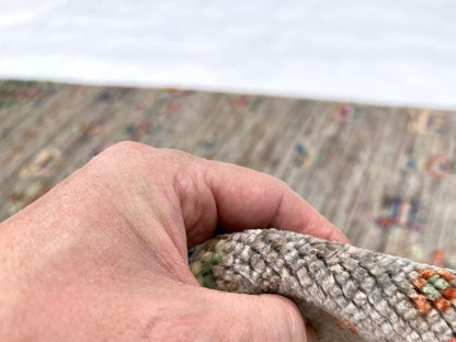 Afghan Gabbeh (2'07"x3'09") light gray