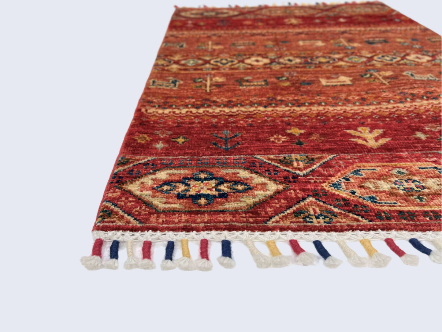 Afghan Khorjin-Gabben (2'08"x3'10") red/rust