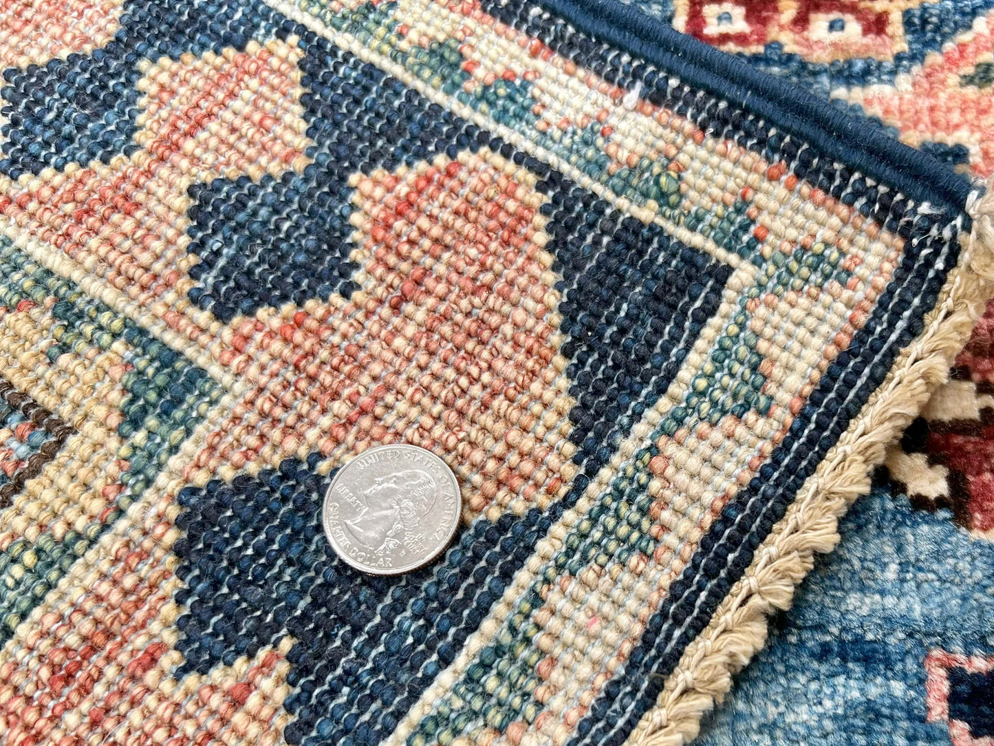 Afghan Ariana (2'09"x3'10") blue/navy