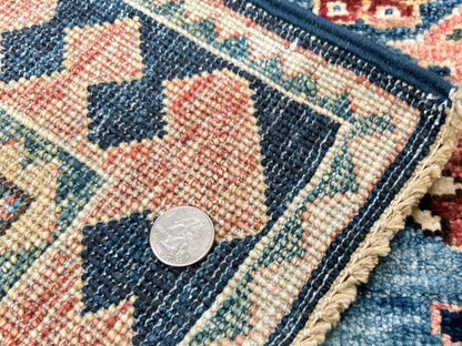 Afghan Ariana (2'09"x3'10") blue/navy