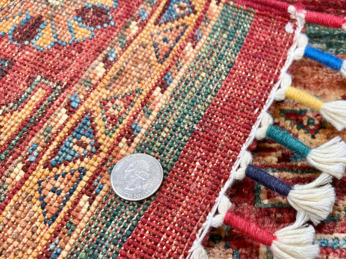 Afghan Khorjin (2'09"x4'02") red/multicolor