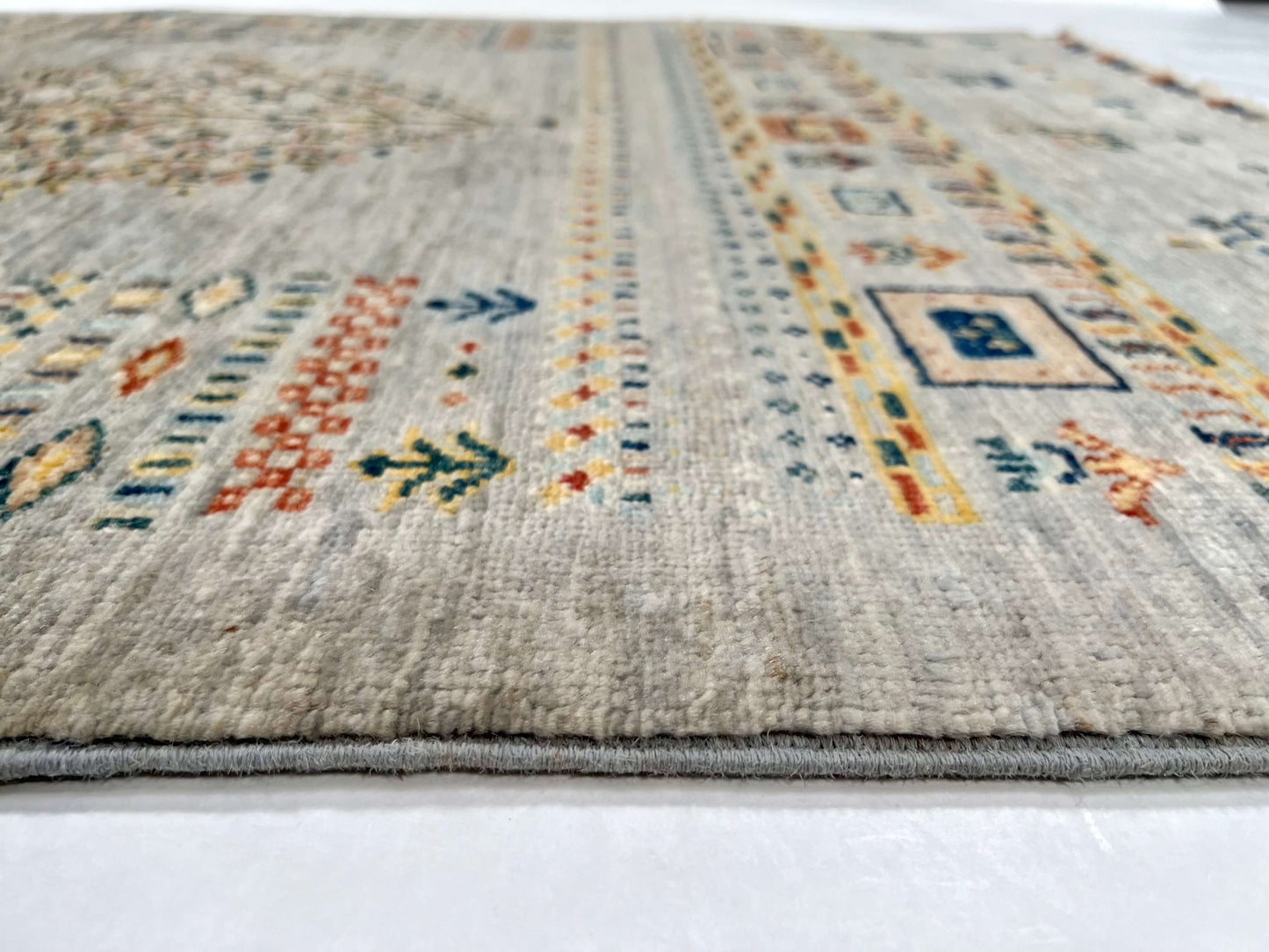 Afghan Tree of Life Gabbeh (3'03"x4'10") silver