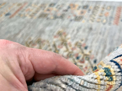 Afghan Tree of Life Gabbeh (3'03"x4'10") silver