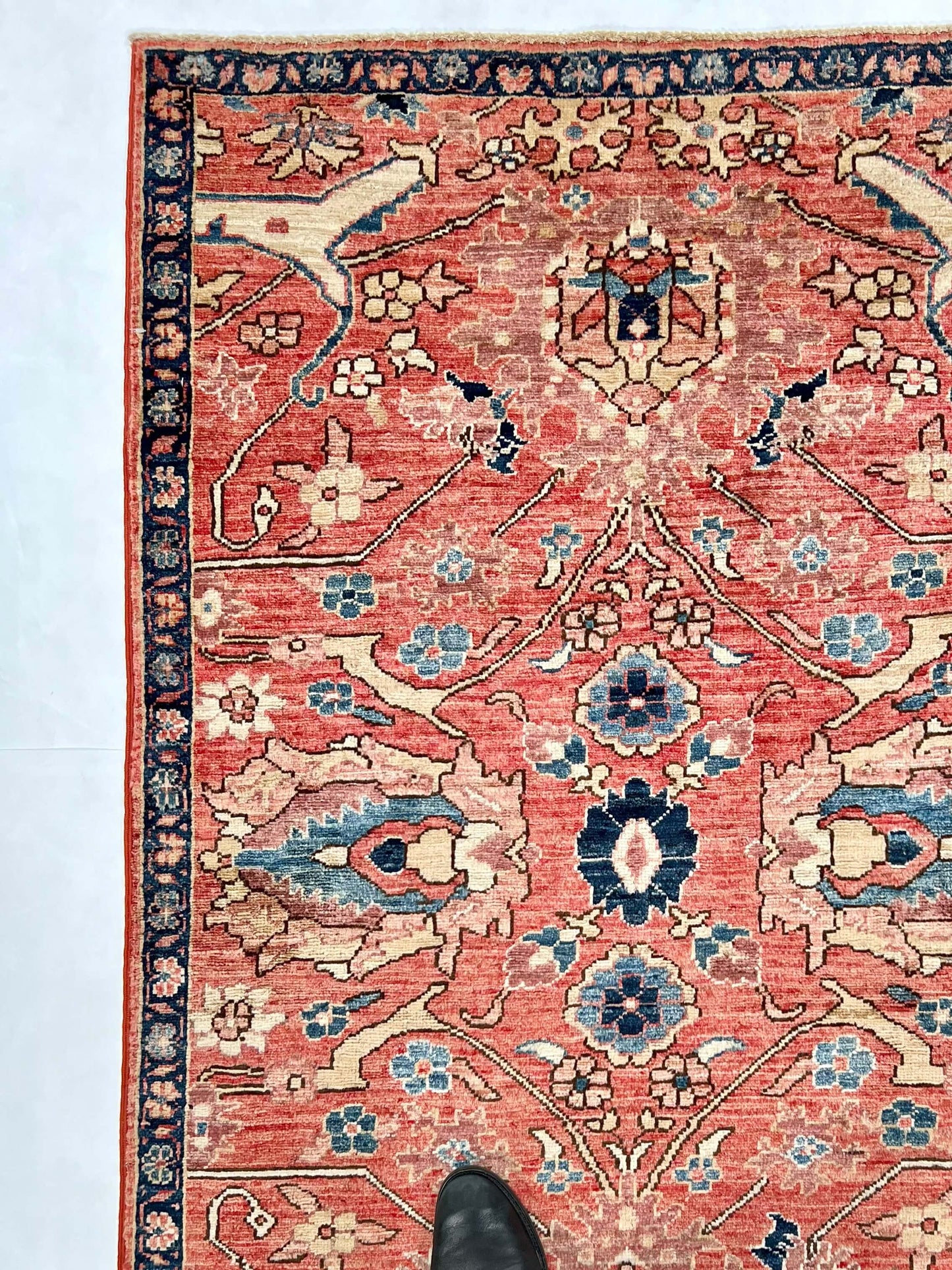 Afghan Ariana (3'00"x4'10") lt.red/navy