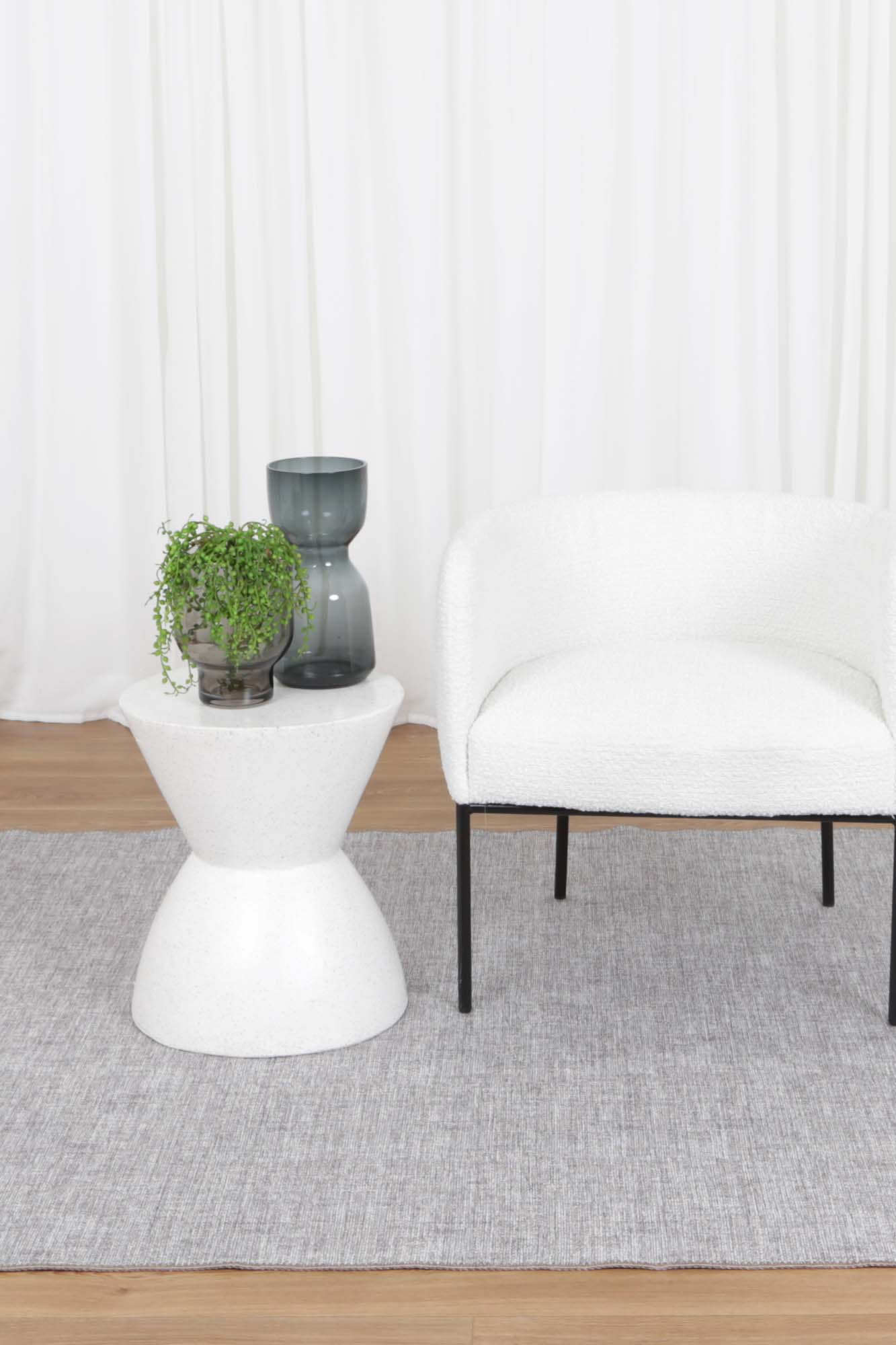 Urban Zinc Solid Area in Grey Rug