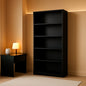 Floor Standing Walnut Finish Bookcase 6 Tier 70 Inches