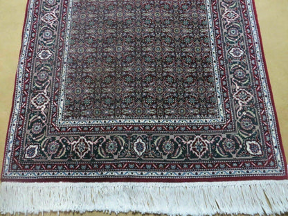 3' X 5' Vintage Fine Handmade Indian Amritsar Wool Silk Rug Nice