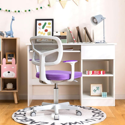 Kids Desk Chair Height Adjustable 16 To 21 Inches Violet