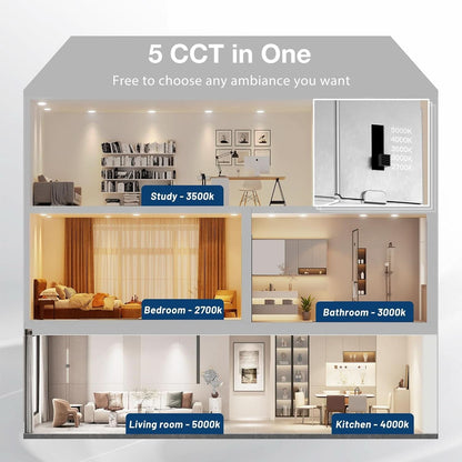 6 Inch 5CCT Ultra Thin LED Recessed Downlight Junction Box