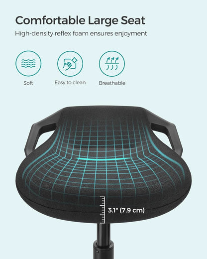 Adjustable Standing Desk Chair Black 23.6 To 33.3 Inches