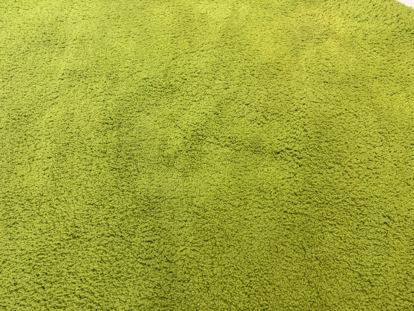 Large Round Rug 9x9, Vintage Retro Design, Lime Green