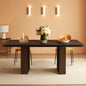 Dining Table 78 Inch Black Rectangular Farmhouse Kitchen