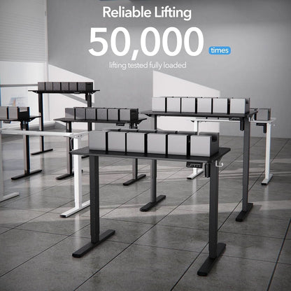 40x24 Inch Electric Standing Desk With Memory Presets Black